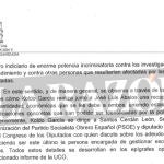 Escrito anticorrupción sobre informe Cerdán