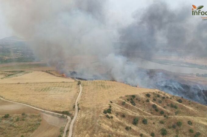 Incendio en las Barrancas de Burujón